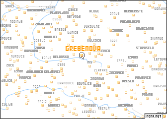 map of Grebenova