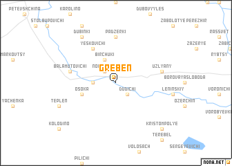 map of Grebenʼ