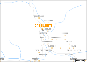 map of Grebleşti