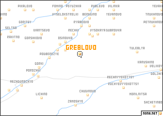 map of Greblovo