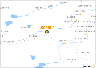 map of Greblo