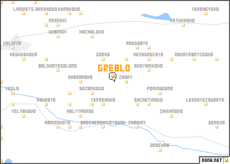 map of Greblo