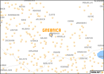 map of Grebnica