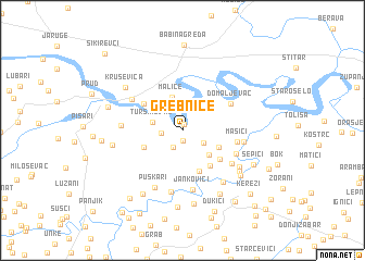 map of Grebnice