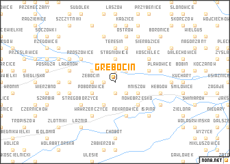 map of Grębocin