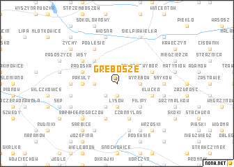 map of Grębosze