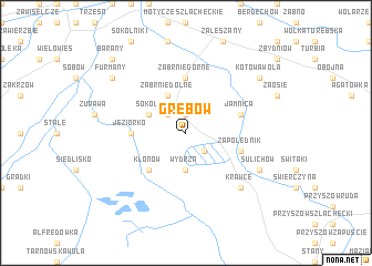 map of Grębów