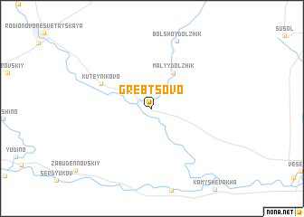 map of Grebtsovo