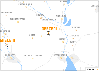 map of Greceni