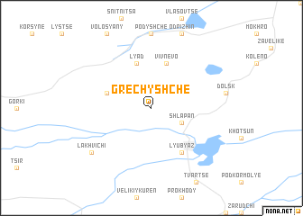 map of Grechyshche