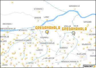 map of Greda Mahala