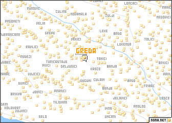 map of Greda