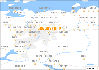 map of Gredbytorp