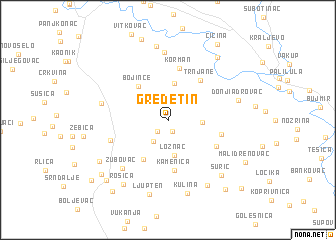 map of Gredetin