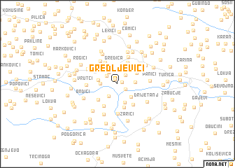 map of Gredljevići