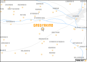 map of Gredyakino