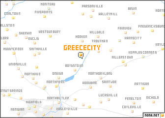 map of Greece City