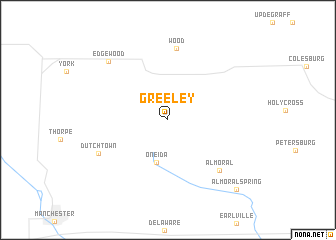 map of Greeley