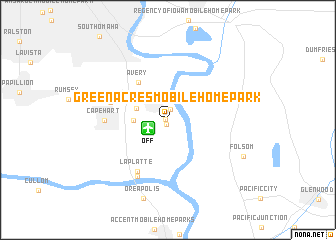 map of Green Acres Mobile Home Park