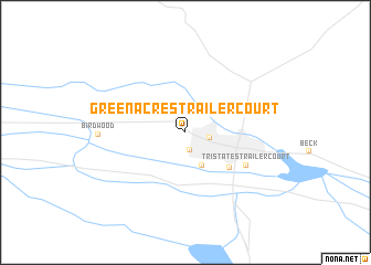 map of Green Acres Trailer Court