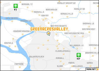 map of Green Acres Valley