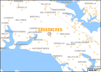 map of Green Acres