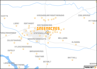 map of Green Acres