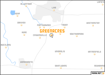 map of Green Acres