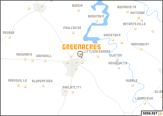 map of Green Acres