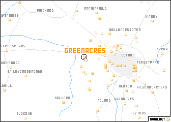 map of Green Acres