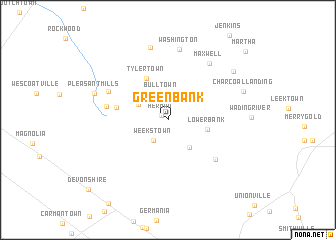 map of Green Bank