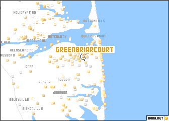 map of Green Briar Court