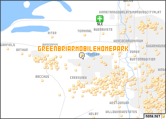 map of Greenbriar Mobile Home Park