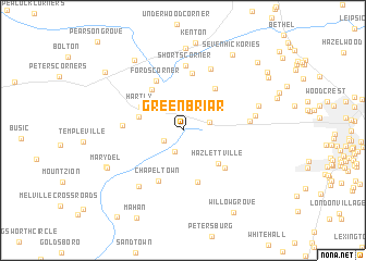 map of Green Briar