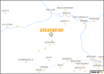 map of Green Briar