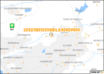 map of Greenbrier Mobile Home Park