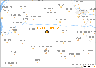 map of Greenbrier