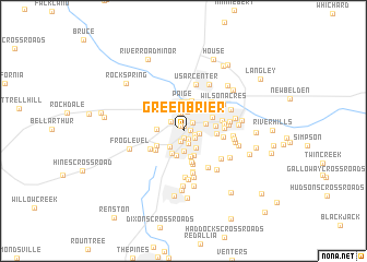 map of Greenbrier