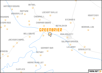 map of Greenbrier