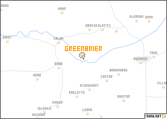 map of Greenbrier