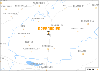 map of Greenbrier