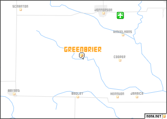 map of Green Brier