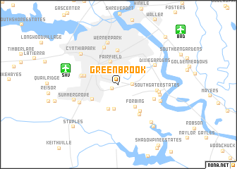 map of Greenbrook