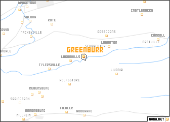 map of Greenburr