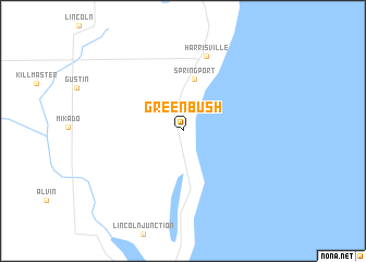 map of Greenbush