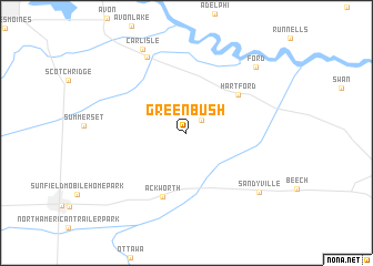 map of Greenbush