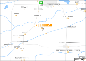 map of Greenbush