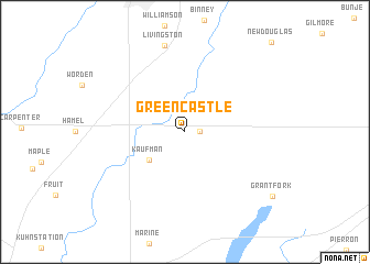 map of Green Castle