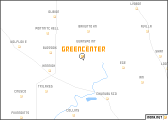 map of Green Center