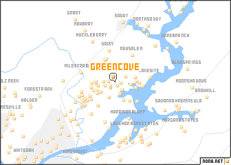 map of Green Cove